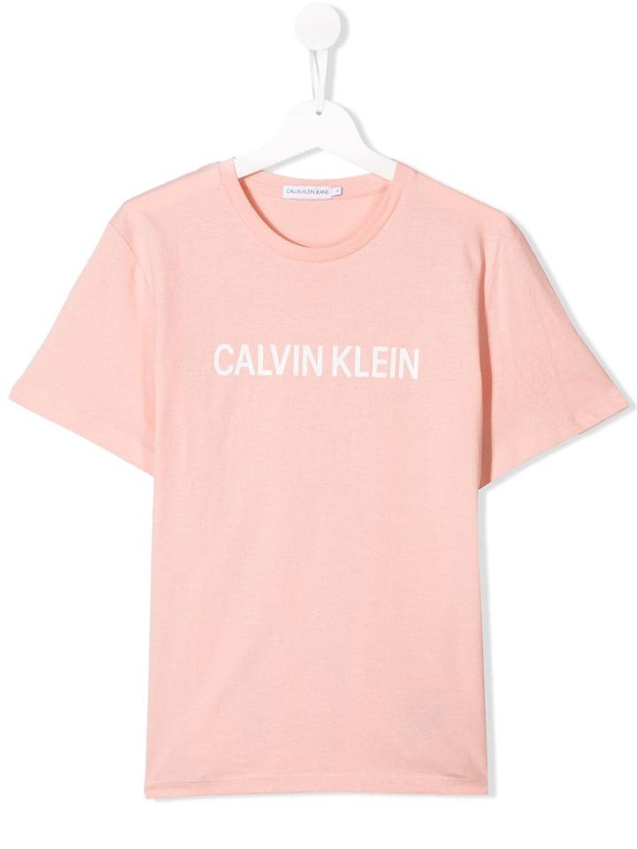 Calvin Klein Kids Logo T-shirt - Pink