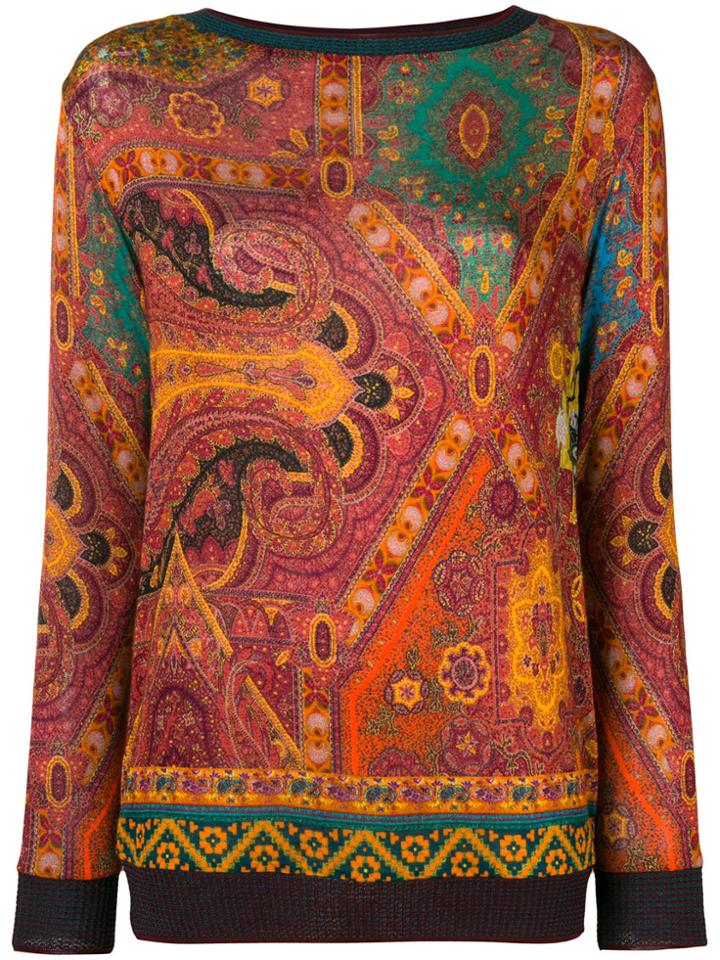 Etro Paisley Sweater - Red