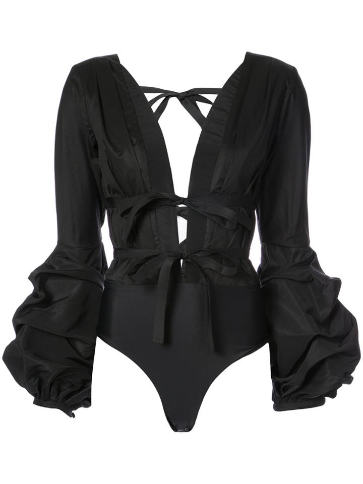 Johanna Ortiz Gitan Playsuit - Black