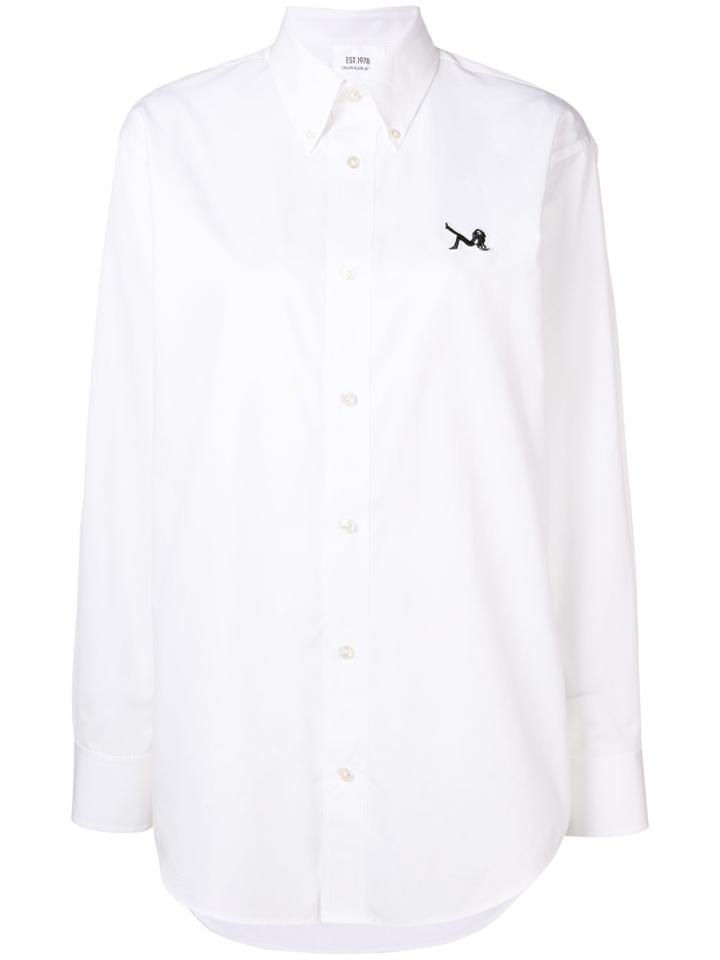 Calvin Klein Jeans Embroidered Logo Shirt - White