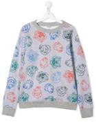 Kenzo Kids Tiger Print Sweater - Grey