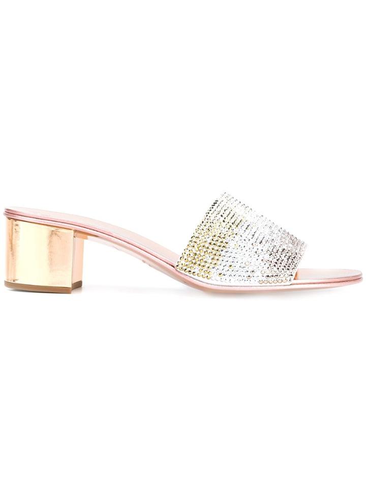 Giuseppe Zanotti Design Studded Mules - Neutrals