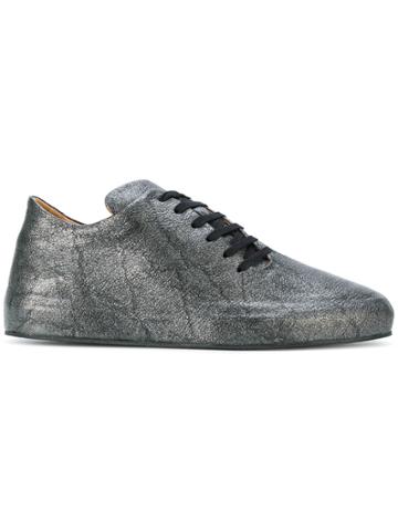 Unonovecinque Asymmetric Lace-up Sneakers - Metallic