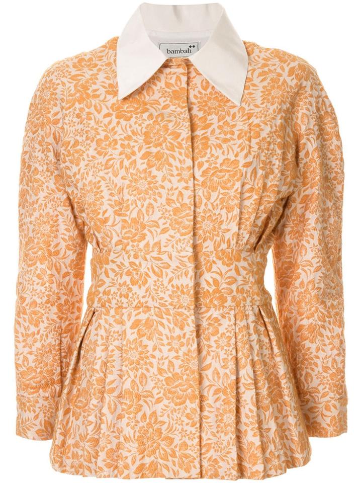 Bambah Floral Flare Jacket - Orange
