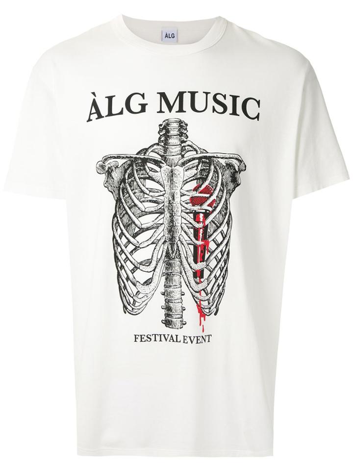 Àlg Music T-shirt Àlg + Hering - White