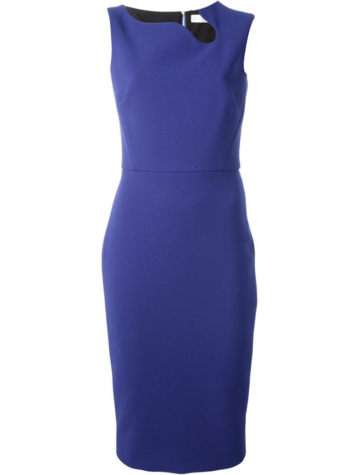 Victoria Beckham Irregular Neckline Dress