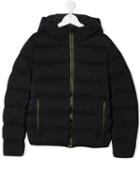 Herno Kids Neon-zip Puffer Jacket - Blue