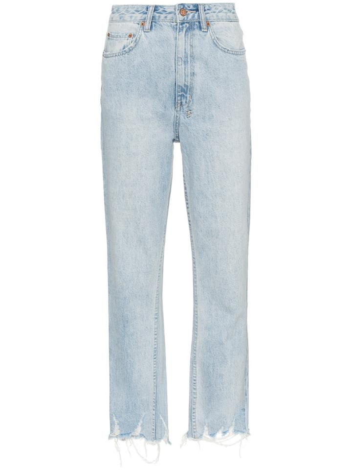 Ksubi Straight-leg Cropped Jeans - Blue
