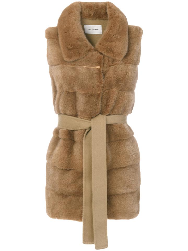 Yves Salomon Four Vision Gilet - Brown