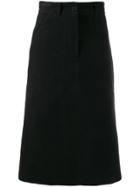 Aspesi Denim Midi Skirt - Black