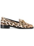 Versace Medusa Leopard Loafers - Nude & Neutrals