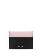 Marni Colour Block Card Holder - Black
