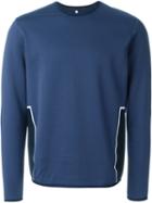 Oamc Side Panel Sweatshirt, Men's, Size: Xl, Blue, Cotton/nylon