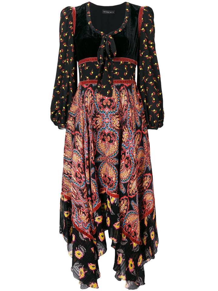 Etro Long Paisley Dress - Black