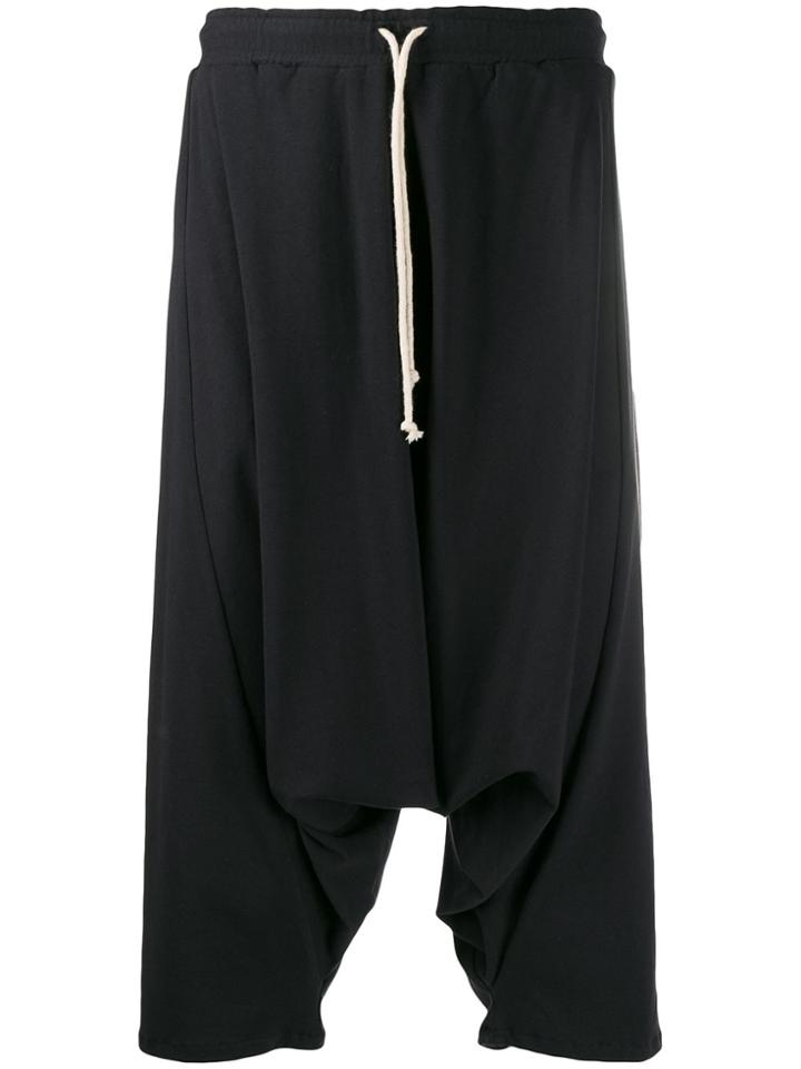 Alchemy Drawstring Drop-crotch Trousers - Black