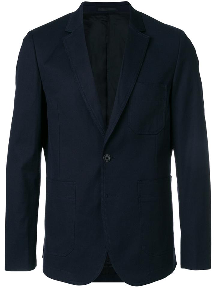 Ps By Paul Smith Fitted Blazer - Blue