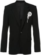 Givenchy Metallic Sunflower Patch Formal Jacket - Black