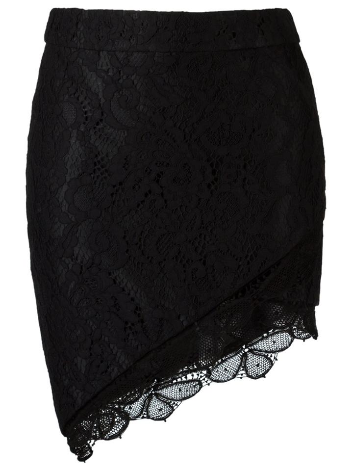 Martha Medeiros Lace Skirt - Black