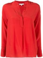 Vince V-neck Blouse - Red