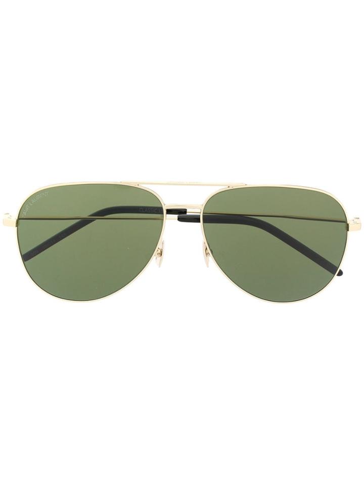 Saint Laurent Eyewear Classic 11 Aviator Sunglasses - Gold