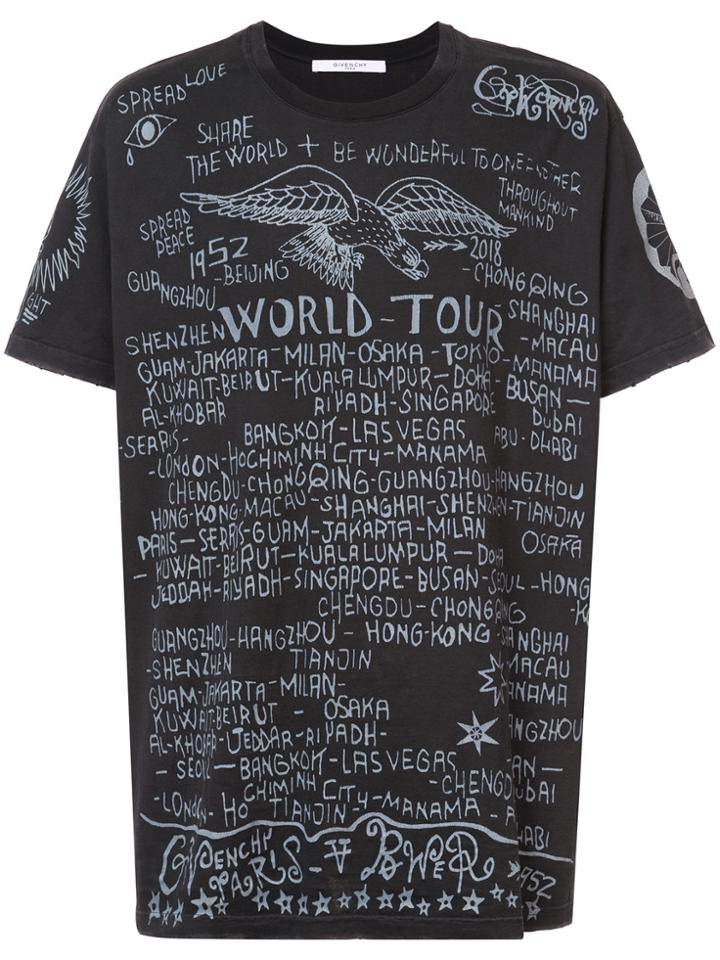 Givenchy Printed Style T-shirt - Black