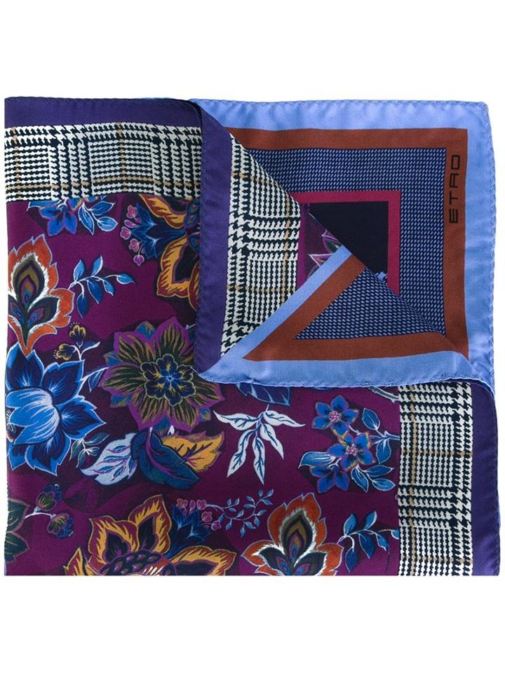 Etro Mix Print Pocket Square