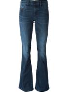 Diesel Livier Flared Jeans, Women's, Size: 25, Blue, Cotton/polyester/spandex/elastane