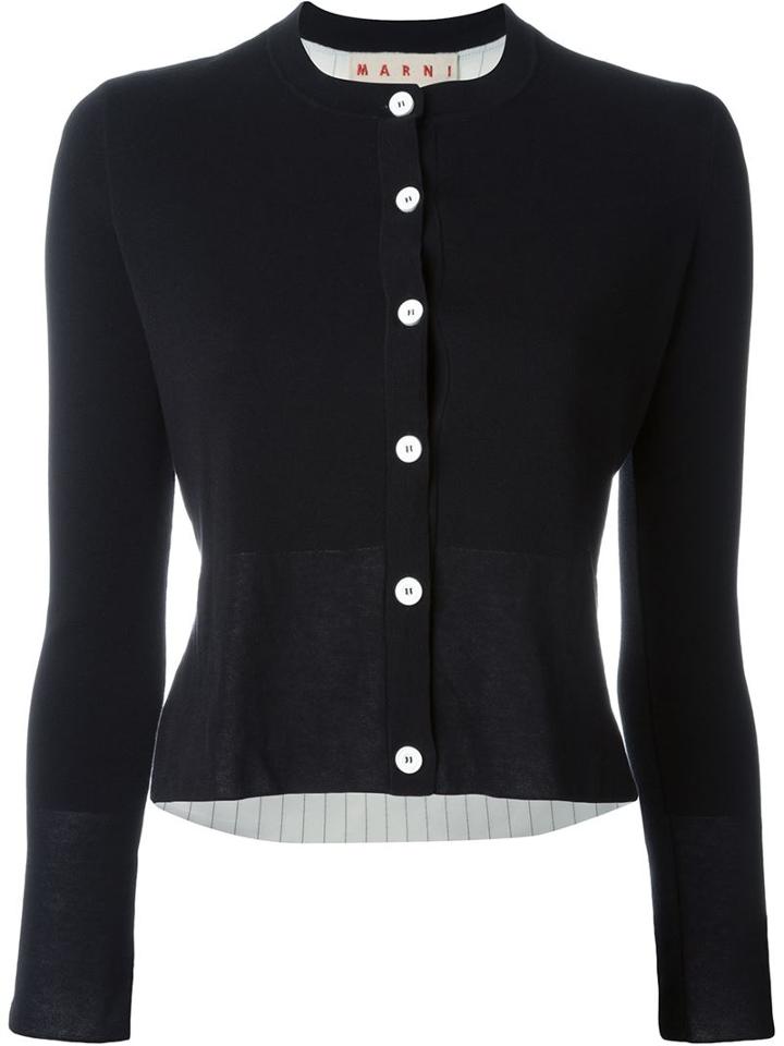 Marni Pinstripe Back Cardigan