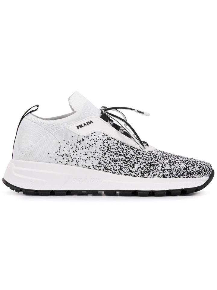 Prada Low-top Sock Sneakers - White