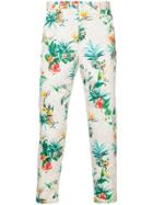 Loveless Floral Print Chinos - Pink & Purple