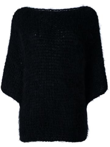 Made By Bernadette Three-quarter Sleeve Jumper, Women's, Black, Mohair