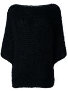 Made By Bernadette Three-quarter Sleeve Jumper, Women's, Black, Mohair