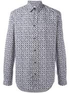 Maison Margiela Print Long-sleeve Shirt - Blue