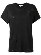 Iro - Distressed T-shirt - Women - Linen/flax - M, Black, Linen/flax