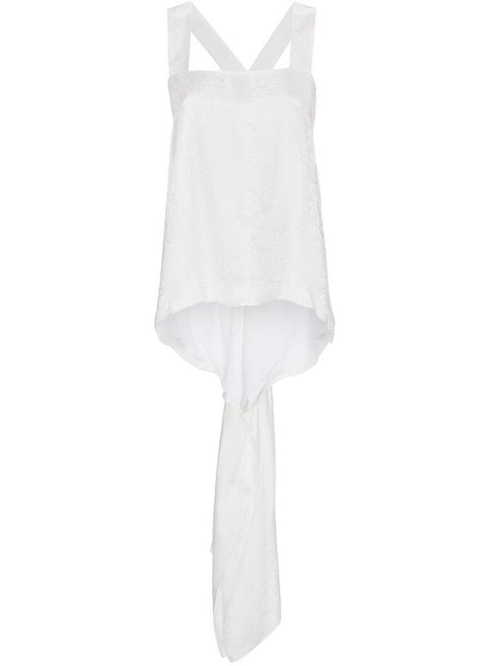 Givenchy Square Neck Jacquard Top - White