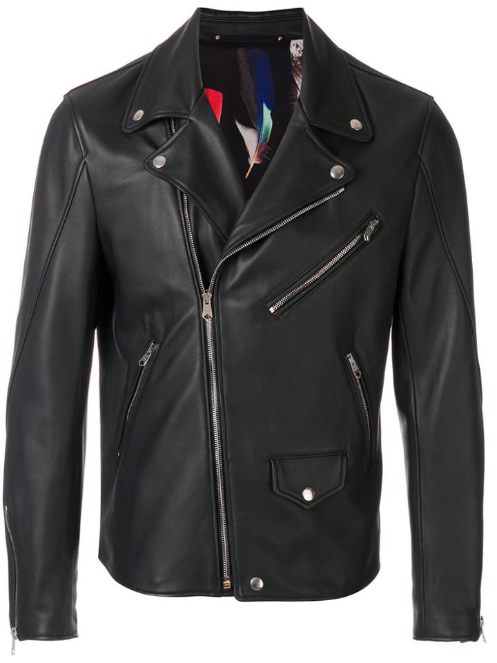 Paul Smith Multi-zip Biker Jacket - Black