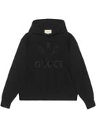 Gucci Hooded Sweatshirt With Gucci Tennis - Black
