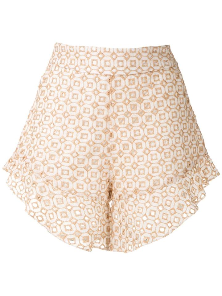 Olympiah Orchid Patterned Shorts - Neutrals