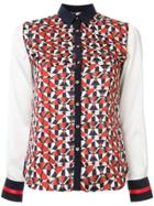 Loveless Geometric Printed Top - White
