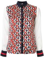 Loveless Geometric Printed Top - White