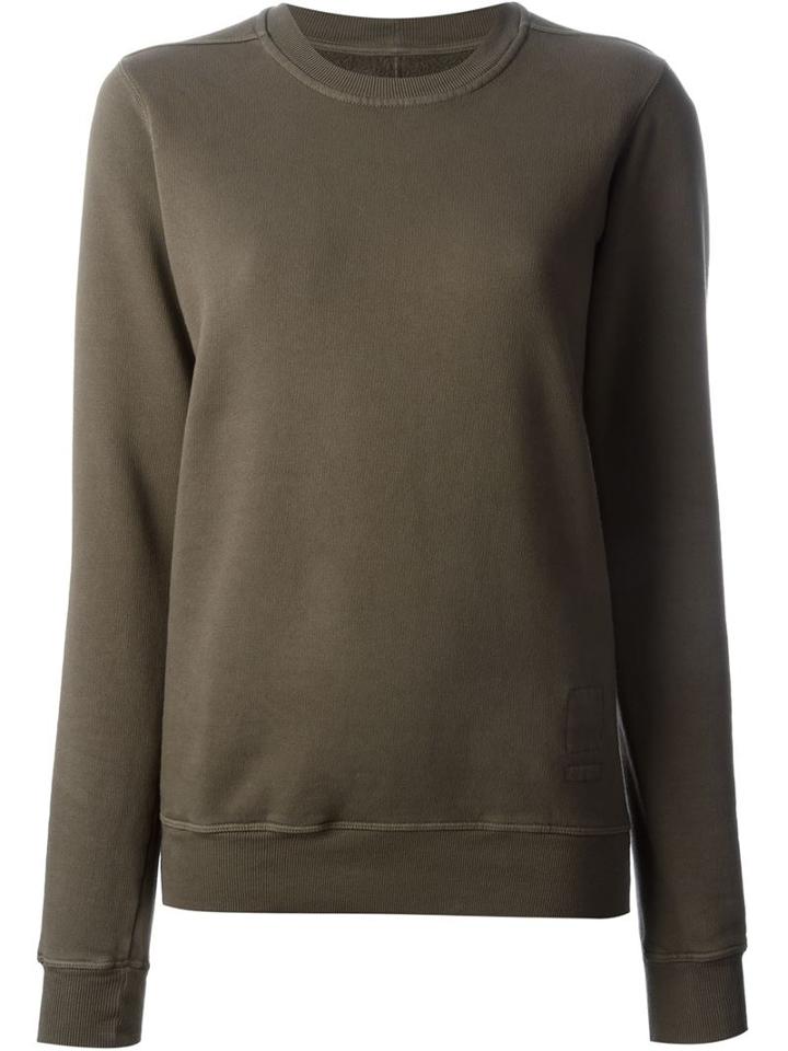 Rick Owens Drkshdw Crew Neck Sweatshirt, Women's, Size: S, Grey, Cotton