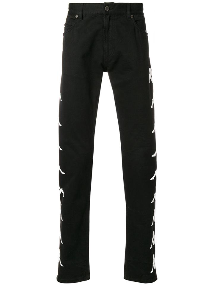 Paura Paura X Kappa Ali Straight Leg Trousers - Black