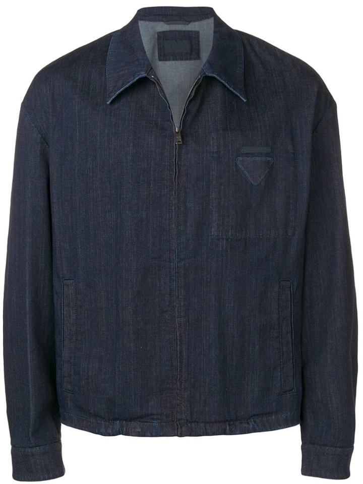 Prada Relaxed Fit Denim Jacket - Blue