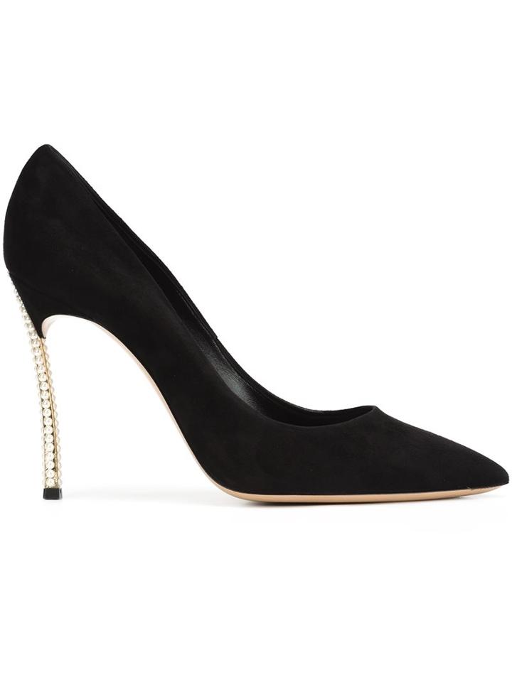 Casadei Faux Pearl High Heel Pumps