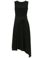 Tufi Duek Lace-up A-line Dress - Black