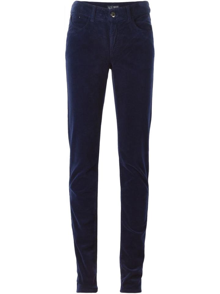 Armani Jeans Corduroy Skinny Jeans, Women's, Size: 26, Blue, Cotton/spandex/elastane