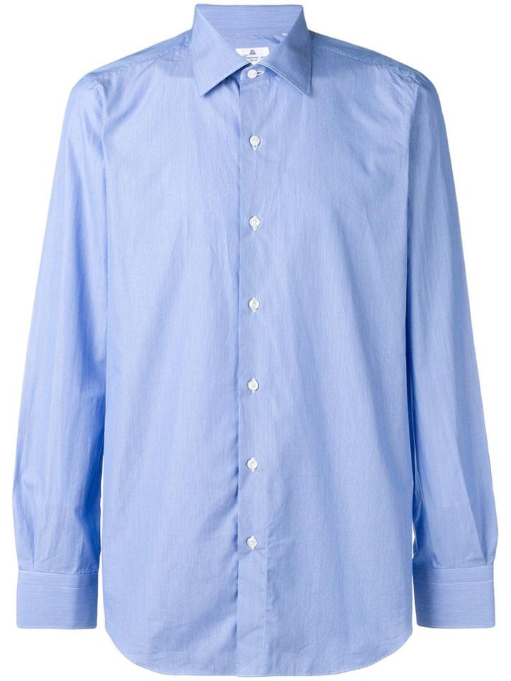 Finamore 1925 Napoli Milano Striped Shirt - Blue