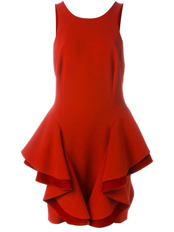 Giorgio Armani Tiered Ruffle Dress