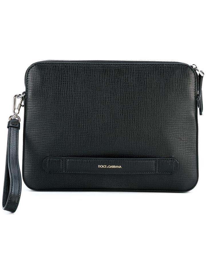 Dolce & Gabbana - Wristlet Clutch - Men - Calf Leather - One Size, Black, Calf Leather