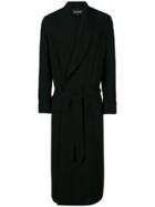 Ann Demeulemeester Tied Long Coat - Black